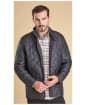 Men's Barbour Flyweight Chelsea Quilted Jacket - Navy / Atlantic Blue