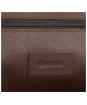 Barbour Leather Washbag - Brown