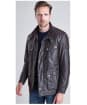 Men's Barbour International Duke Wax Jacket - Rustic