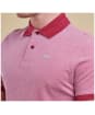 Men's Barbour Sports Polo Mix Shirt - Raspberry