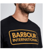 Men’s Barbour International Essential Large Logo Tee - Black