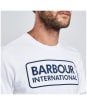 Men’s Barbour International Essential Large Logo Tee - White