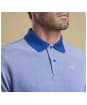 Men's Barbour Sports Polo Mix Shirt - Electric Blue