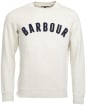 Men’s Barbour Prep Logo Crew Neck Sweater - Ecru Marl