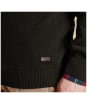 Men's Barbour Patch Half Button Lambswool Sweater - Seaweed