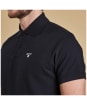 Men's Barbour Tartan Pique Polo Shirt - New Navy