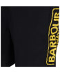 Men's Barbour International Large Logo Swim Shorts - Black