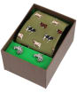 Men’s Soprano Breed of Cows Tie and Cufflink Set - Green