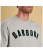 Men’s Barbour Prep Logo Crew Neck Sweatshirt - Grey Marl