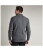 Men’s Barbour International Baffle Zip Through Knit - Storm Marl