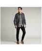 Men’s Barbour International Baffle Zip Through Knit - Storm Marl