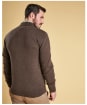 Men’s Barbour Carn Baffle Zip Thru Sweater Jacket - Clay