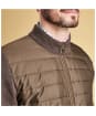 Men’s Barbour Carn Baffle Zip Thru Sweater Jacket - Clay