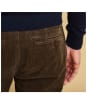Men's Barbour Neuston Stretch Cord Trousers - Dark Olive