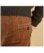 Men's Barbour Neuston Stretch Cord Trousers - Dark Honey