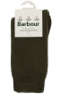 Men’s Barbour Wellington Calf Socks - Olive