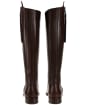 Women’s Fairfax & Favor Regina Flat Leather Boots - Mahogany Leather