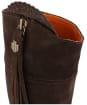Women's Fairfax & Favor Heeled Regina Boots - Chocolate Suede