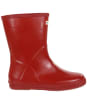 Hunter Original Kids First Gloss Wellington Boots - Military Red