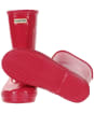Hunter Original Kids First Gloss Wellington Boots - Bright Pink