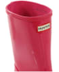Hunter Original Kids First Gloss Wellington Boots - Bright Pink