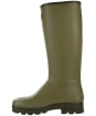 Men's Le Chameau Chasseur Neoprene Lined Wellington Boots - 41cm calf - Green
