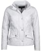 Women's Barbour Flyweight Cavalry Quilted Jacket - Ice White