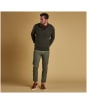Men’s Barbour Cotton Half Zip Sweater - Olive Marl