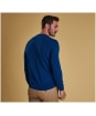 Men’s Barbour Light Cotton Crew Neck Sweater - Bright Blue