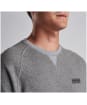 Men’s Barbour International Essential Crew Neck Sweat - Anthracite Marl