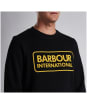 Men’s Barbour International Large Logo Sweatshirt - Black
