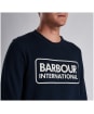 Men’s Barbour International Large Logo Sweatshirt - Navy