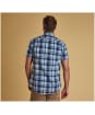 Men’s Barbour Madras 3 S/S Tailored Shirt - Sky Blue Check
