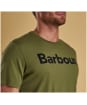 Men’s Barbour Logo Tee - Burnt Olive