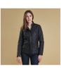 Women's Barbour Flyweight Cavalry Quilted Jacket - Black