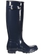 Women's Hunter Original Tall Gloss Wellington Boots - Navy
