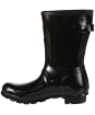 Women’s Hunter Original Adjustable Short Wellington Boots - Black