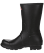 Men’s Hunter Original Short Adjustable Wellington Boots - Black