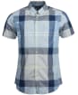 Men’s Barbour Croft Short Sleeved Shirt - Ocean Blue