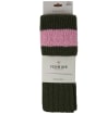 Pennine Byron Socks - Olive / Pink
