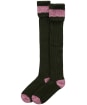 Pennine Byron Socks - Olive / Pink
