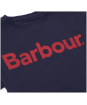 Boy’s Barbour Logo Tee, 2-9yrs - Navy