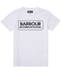 Boy’s Barbour International Essential Large Logo Tee, 2-9yrs - White