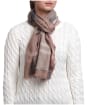 Women’s Barbour Lawers Tartan Scarf - Taupe / Pink