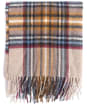 Women’s Barbour Lonnen Check Scarf - Natural / Grey