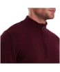 Men’s Barbour Tisbury Half Zip Sweater - Ruby