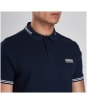 Men's Barbour International Essential Tipped Polo Shirt - INTERNATIO NAVY
