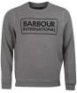 Men’s Barbour International Large Logo Sweater - Anthracite Marl