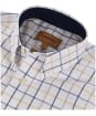 Men's Schoffel Brancaster Shirt - Navy / Brown / Yellow 