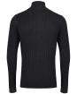 Men’s Schoffel Cotton Cashmere Cable 1/4 Zip Sweater - Charcoal